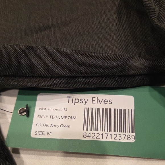 Tipsy Elves Army Green Pilot Jumpsuit - Picture 2 of 10